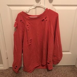 Aerie Distressed sweatshirt